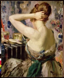 彼女のトイレでの女性